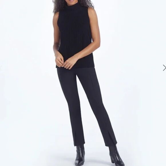 NWT SUMMERSALT The Multitasking Slit Front High Waist Black Ankle Pant Size 10 - Picture 1 of 8